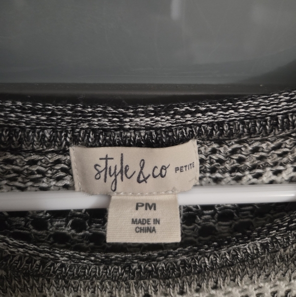 Striped Long Sleeve Shear Knit Sweater - Picture 3 of 4